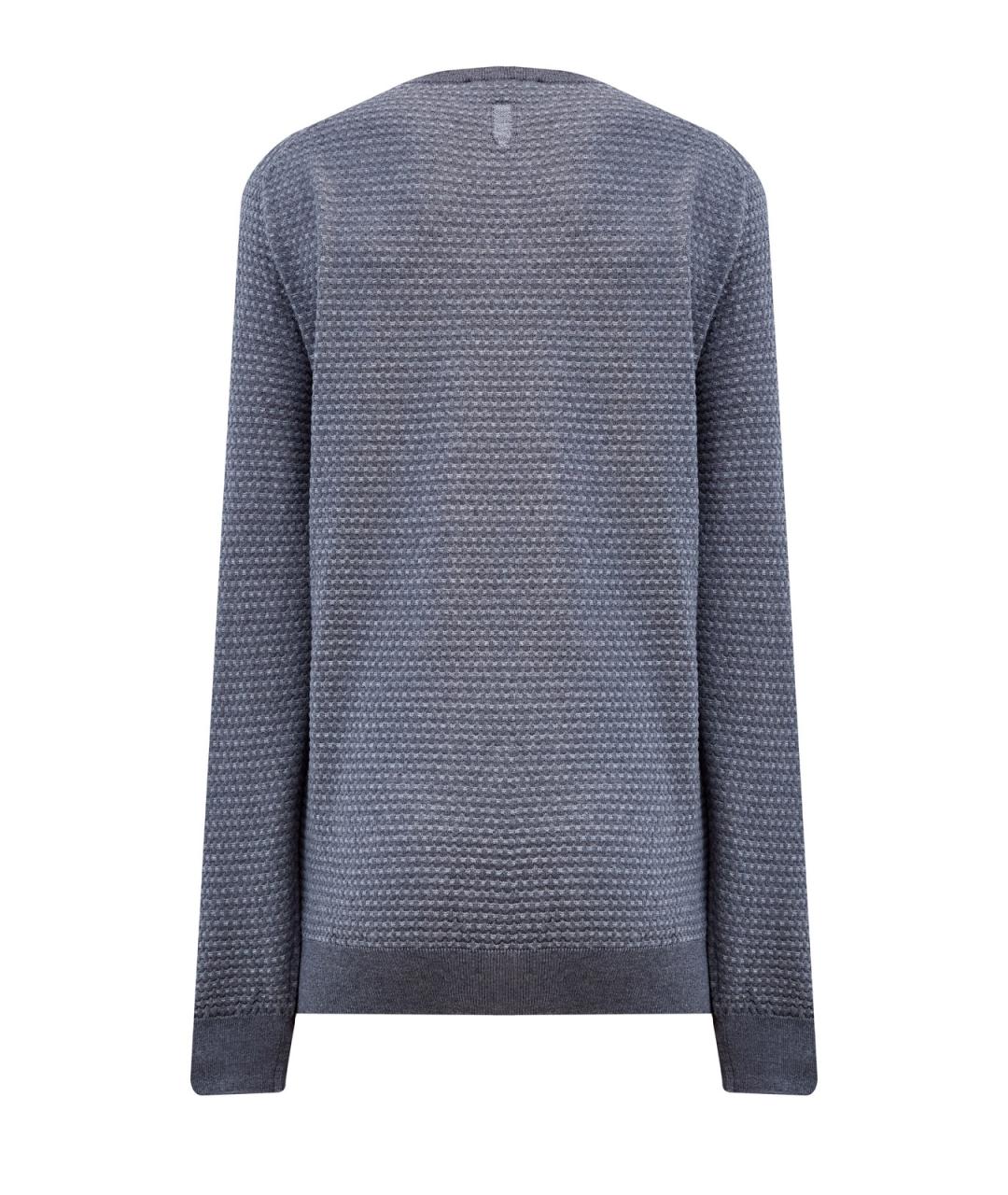 CANALI Серый шерстяной джемпер / свитер, фото 2