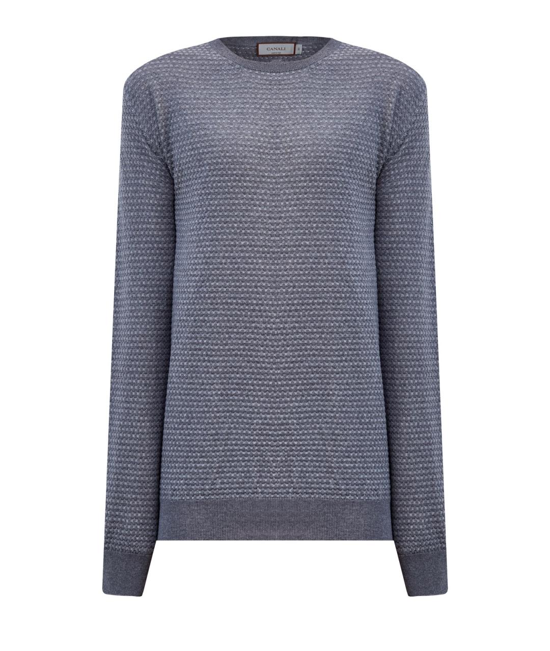 CANALI Серый шерстяной джемпер / свитер, фото 1