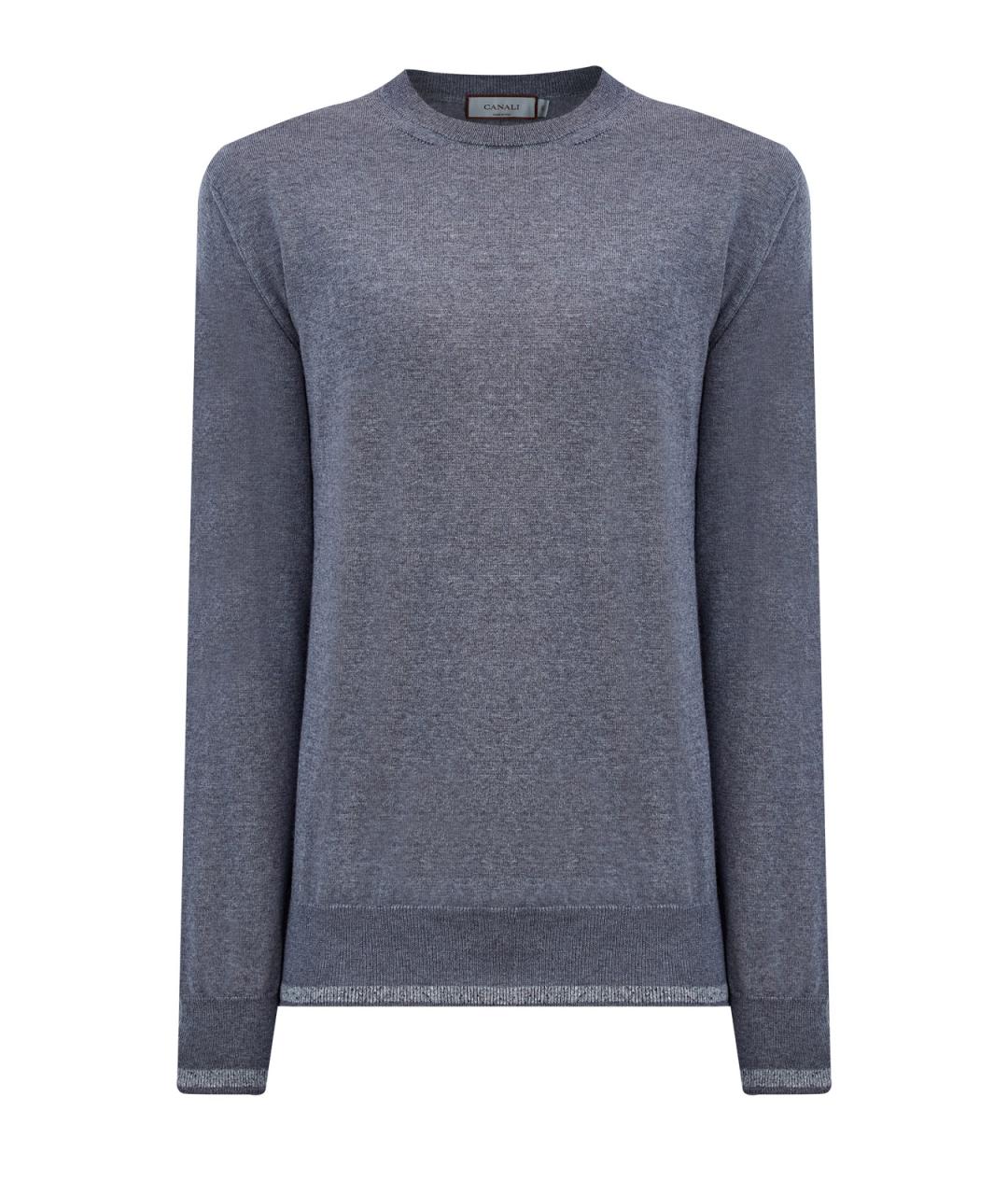 CANALI Серый шерстяной джемпер / свитер, фото 1
