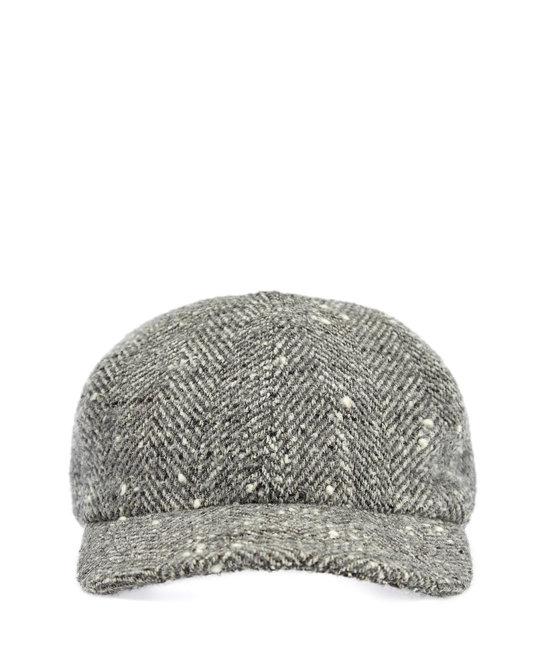 CANALI Серая шерстяная кепка/бейсболка, фото 1