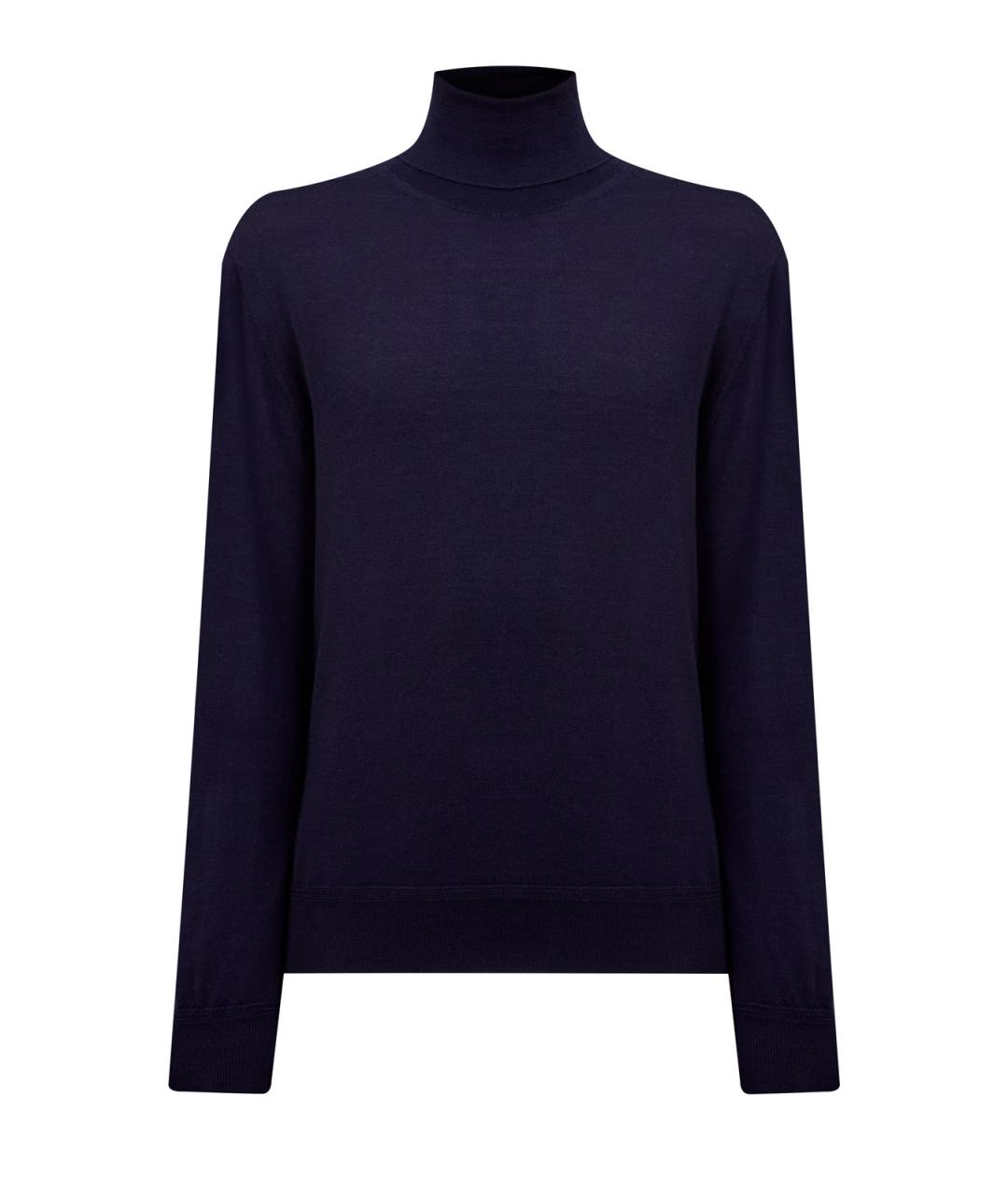 CANALI Синяя шерстяная водолазка, фото 1