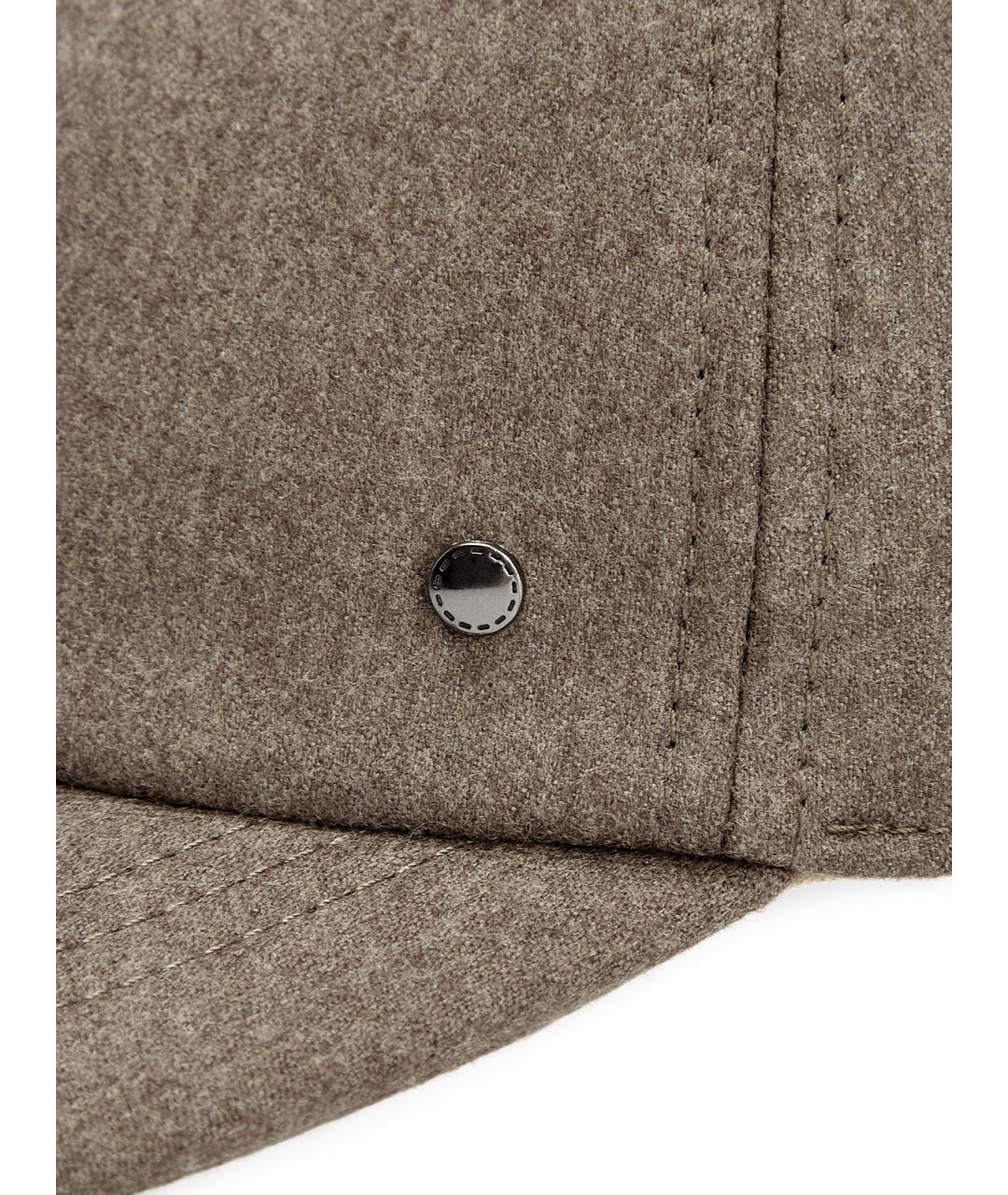 CANALI Коричневая шерстяная кепка/бейсболка, фото 5