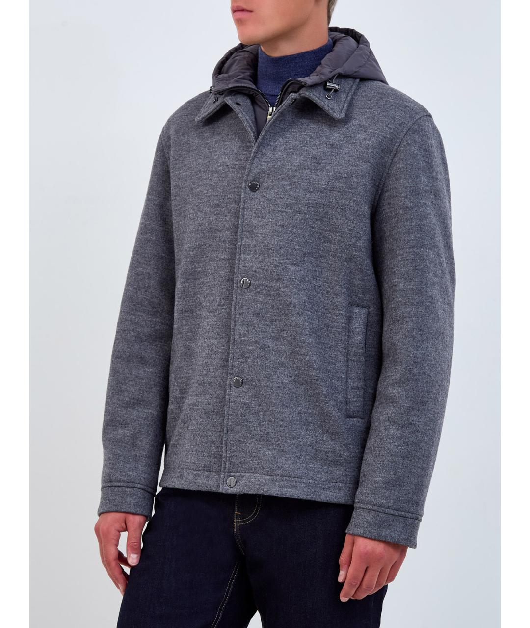 WOOLRICH Серая полиэстеровая куртка, фото 3