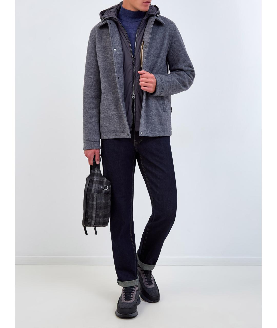 WOOLRICH Серая полиэстеровая куртка, фото 2