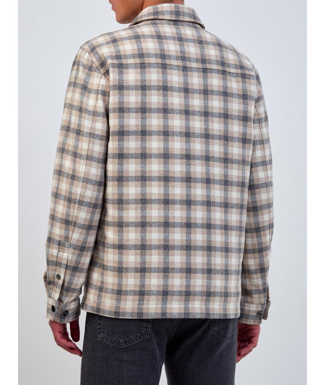 WOOLRICH Мульти шерстяная кэжуал рубашка, фото 4