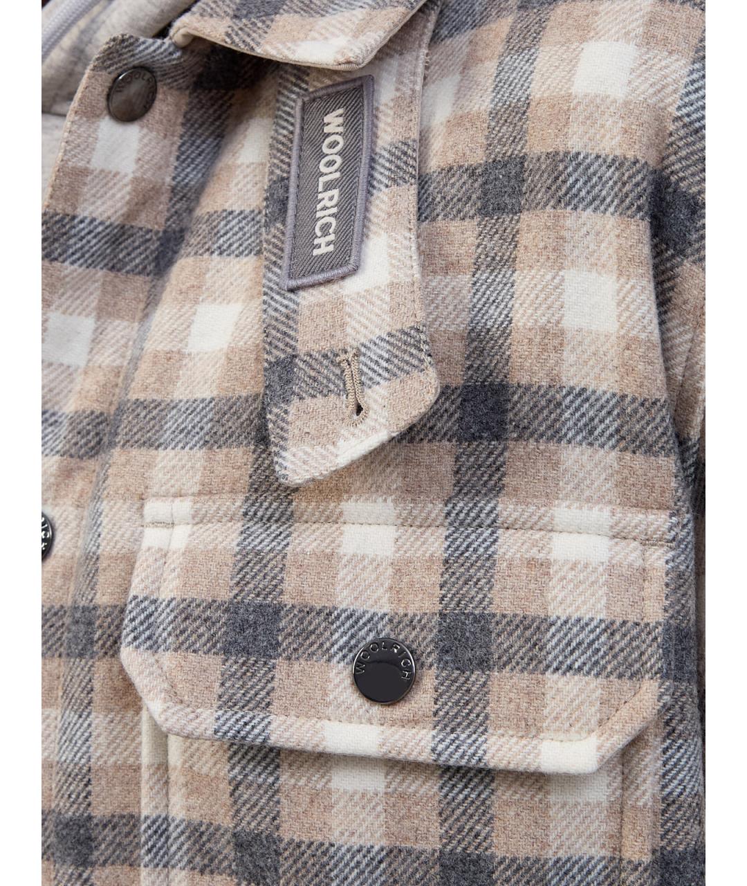 WOOLRICH Мульти шерстяная кэжуал рубашка, фото 5