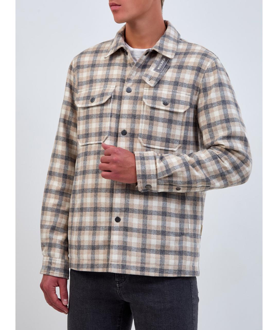 WOOLRICH Мульти шерстяная кэжуал рубашка, фото 3