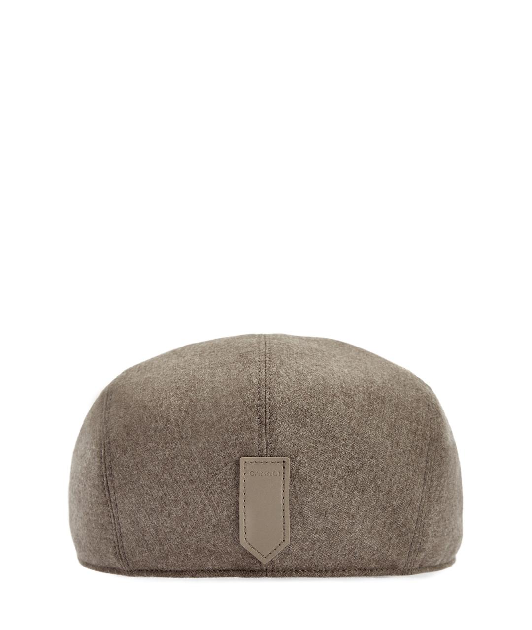 CANALI Коричневая шерстяная кепка/бейсболка, фото 3