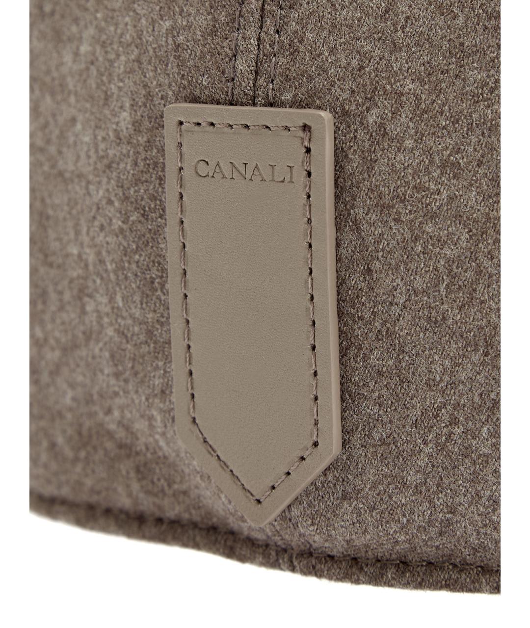 CANALI Коричневая шерстяная кепка/бейсболка, фото 4