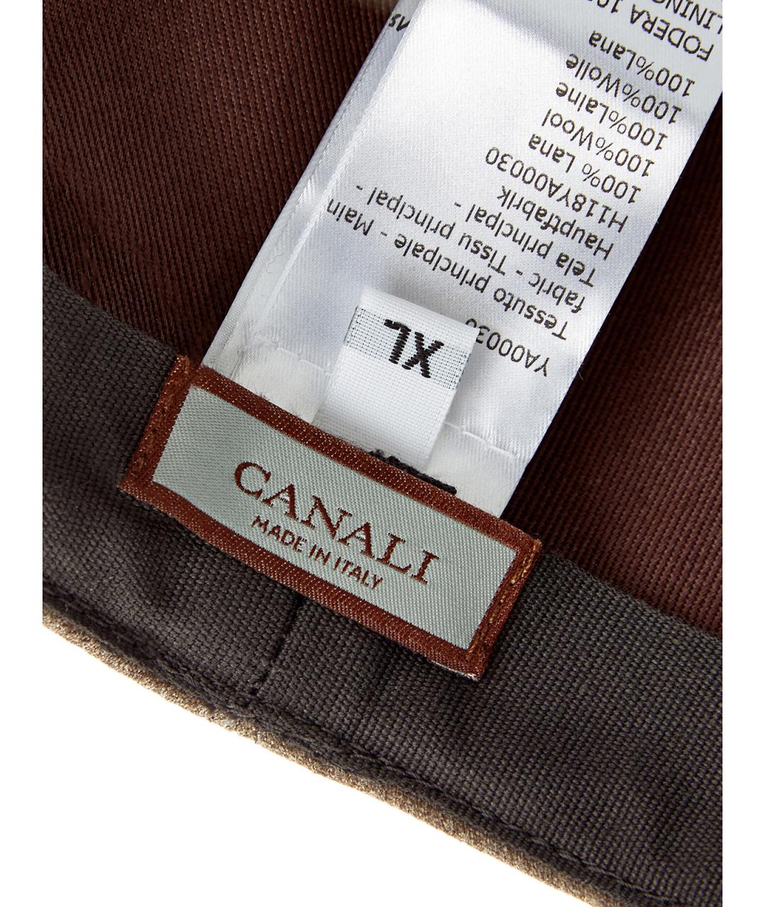 CANALI Коричневая шерстяная кепка/бейсболка, фото 5