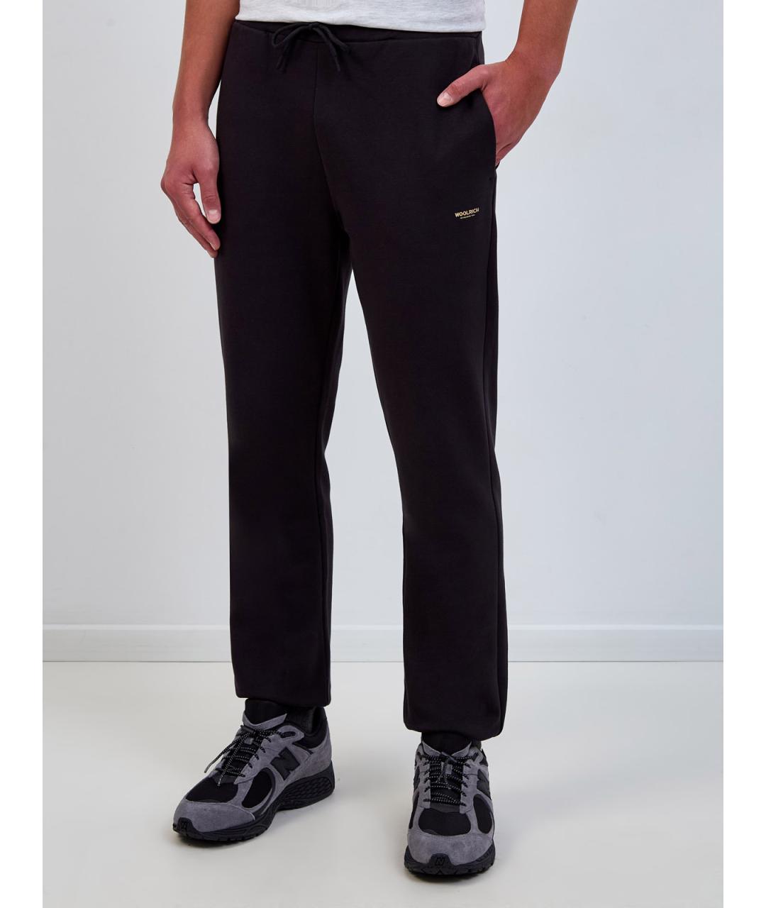WOOLRICH Черные хлопковые повседневные брюки, фото 3