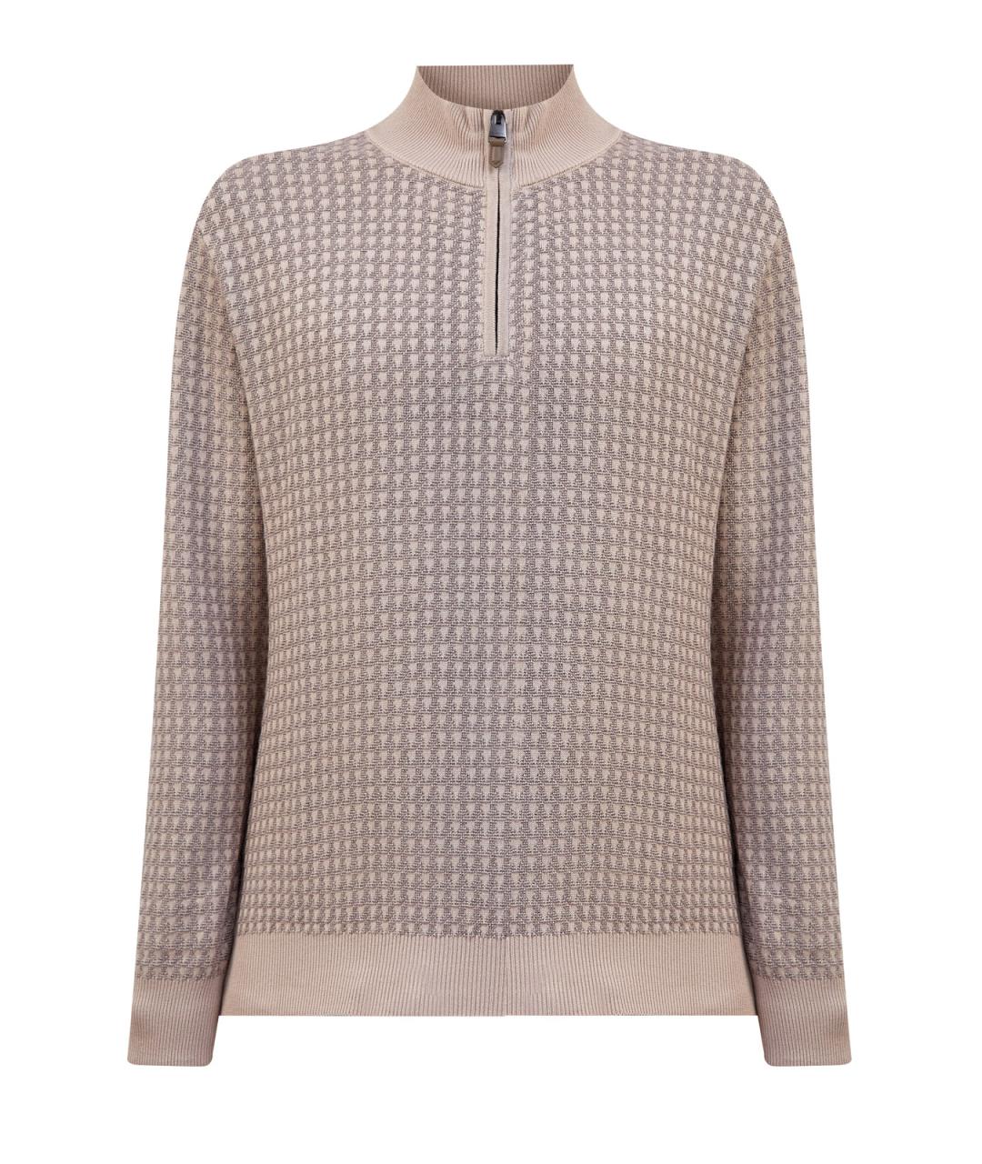 CANALI Бежевый шерстяной джемпер / свитер, фото 1