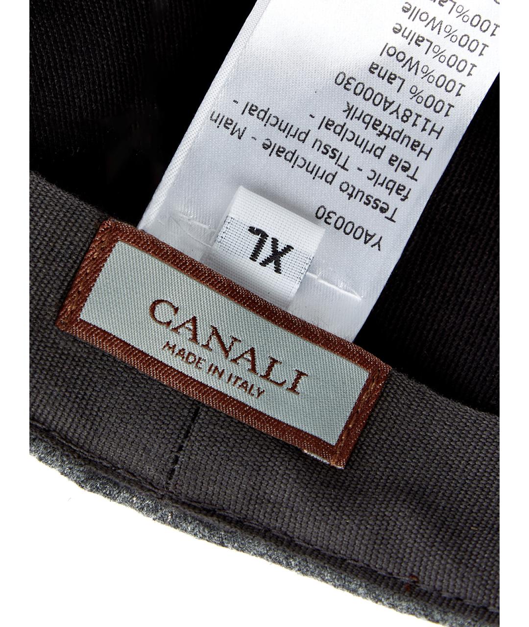 CANALI Серая шерстяная кепка/бейсболка, фото 5