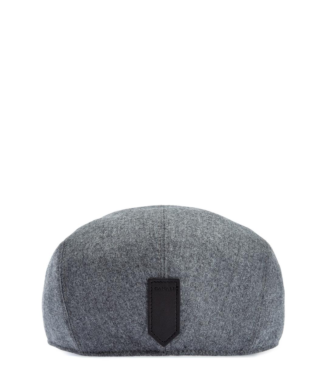 CANALI Серая шерстяная кепка/бейсболка, фото 3