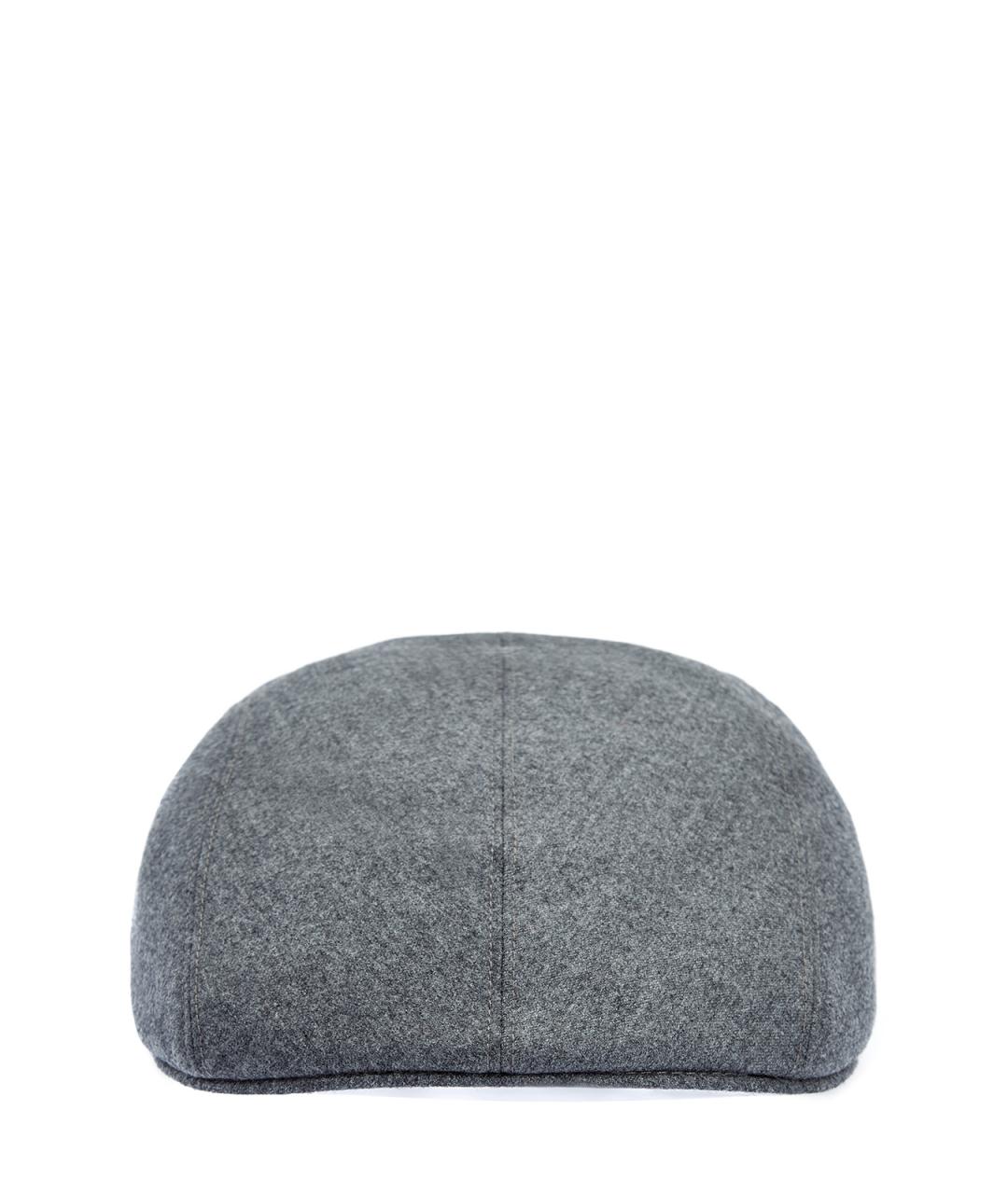 CANALI Серая шерстяная кепка/бейсболка, фото 1