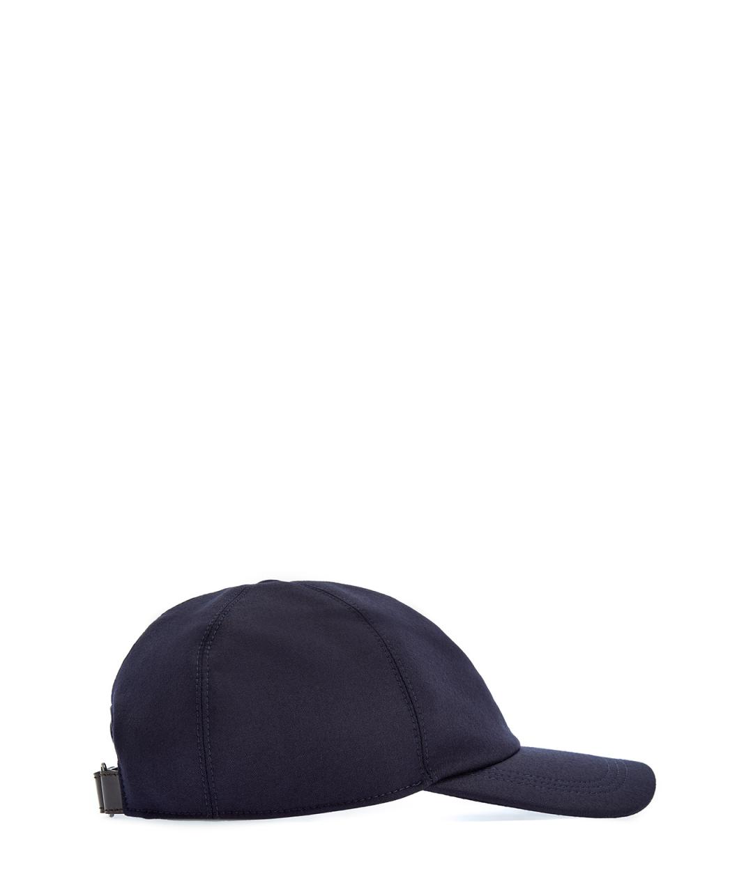 CANALI Синяя шерстяная кепка/бейсболка, фото 3