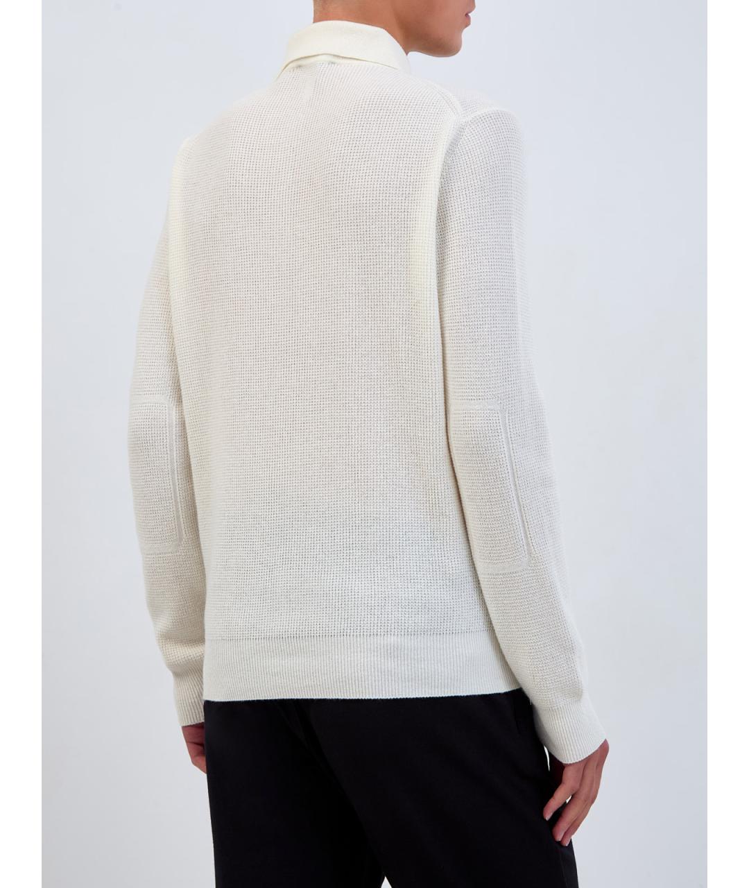 CANALI Белое поло с длинным рукавом, фото 4