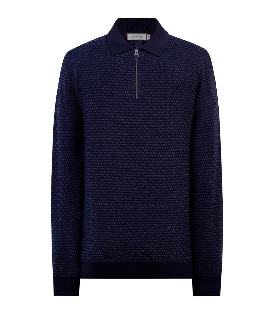 CANALI Синий шерстяной джемпер / свитер, фото 1