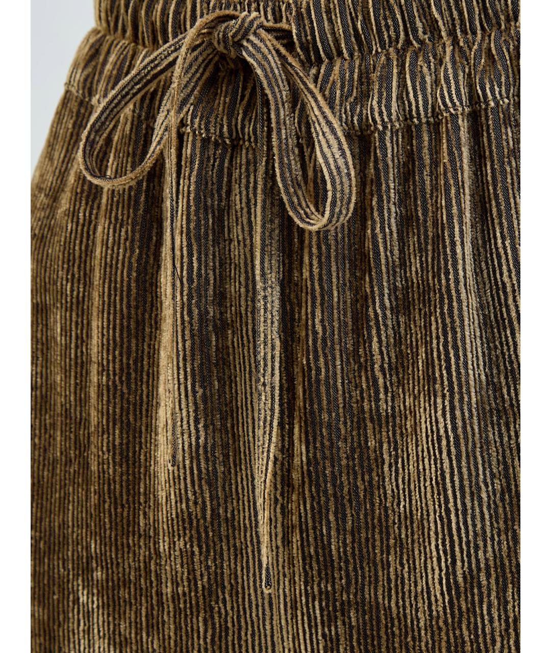 GENTRY PORTOFINO Зеленые вискозные прямые брюки, фото 3