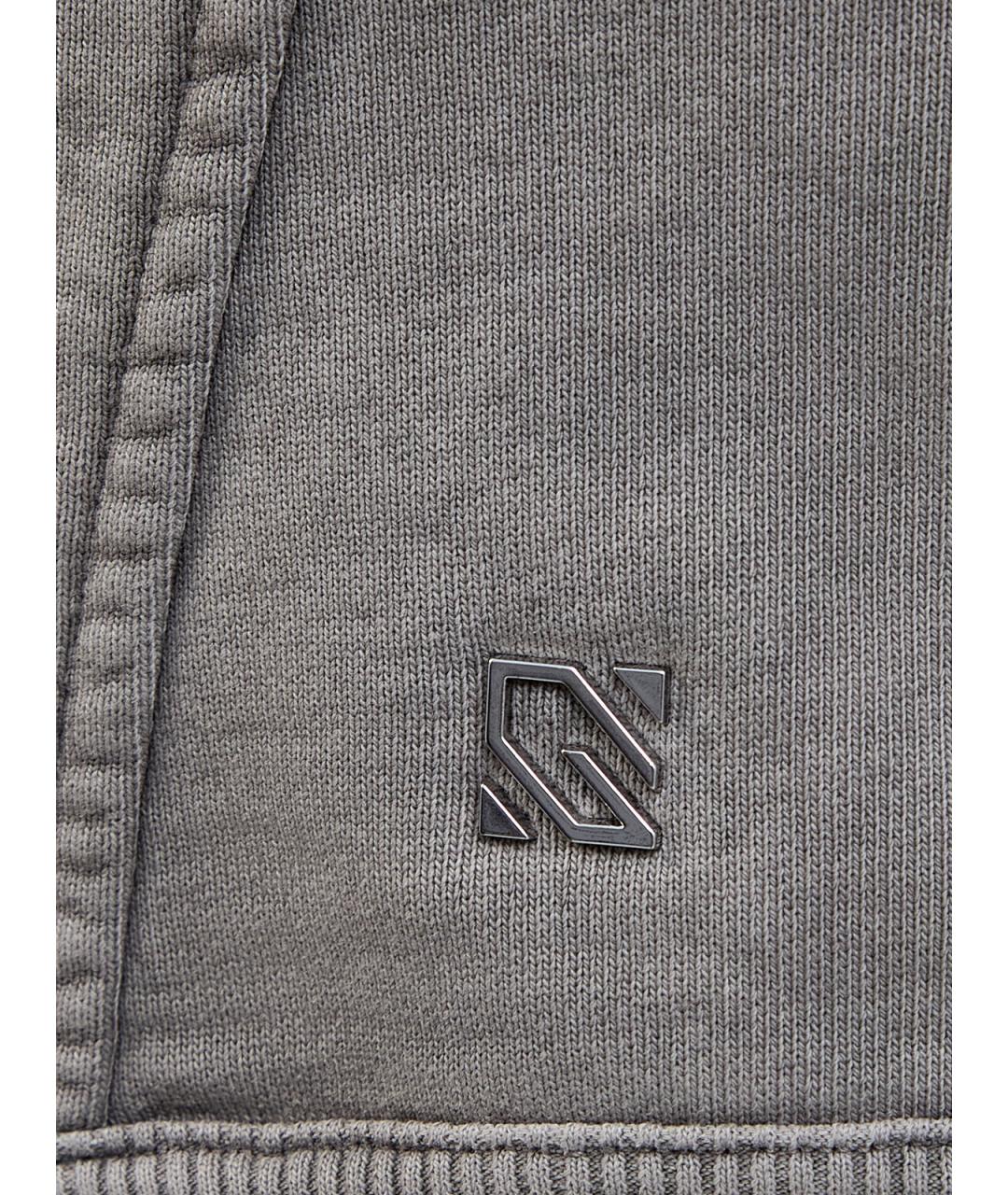 GIUSEPPE DI MORABITO Серая хлопковая майка, фото 5