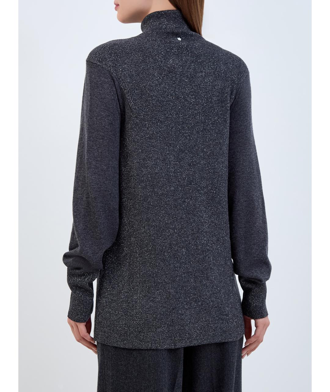 LORENA ANTONIAZZI Серый шерстяной джемпер / свитер, фото 4