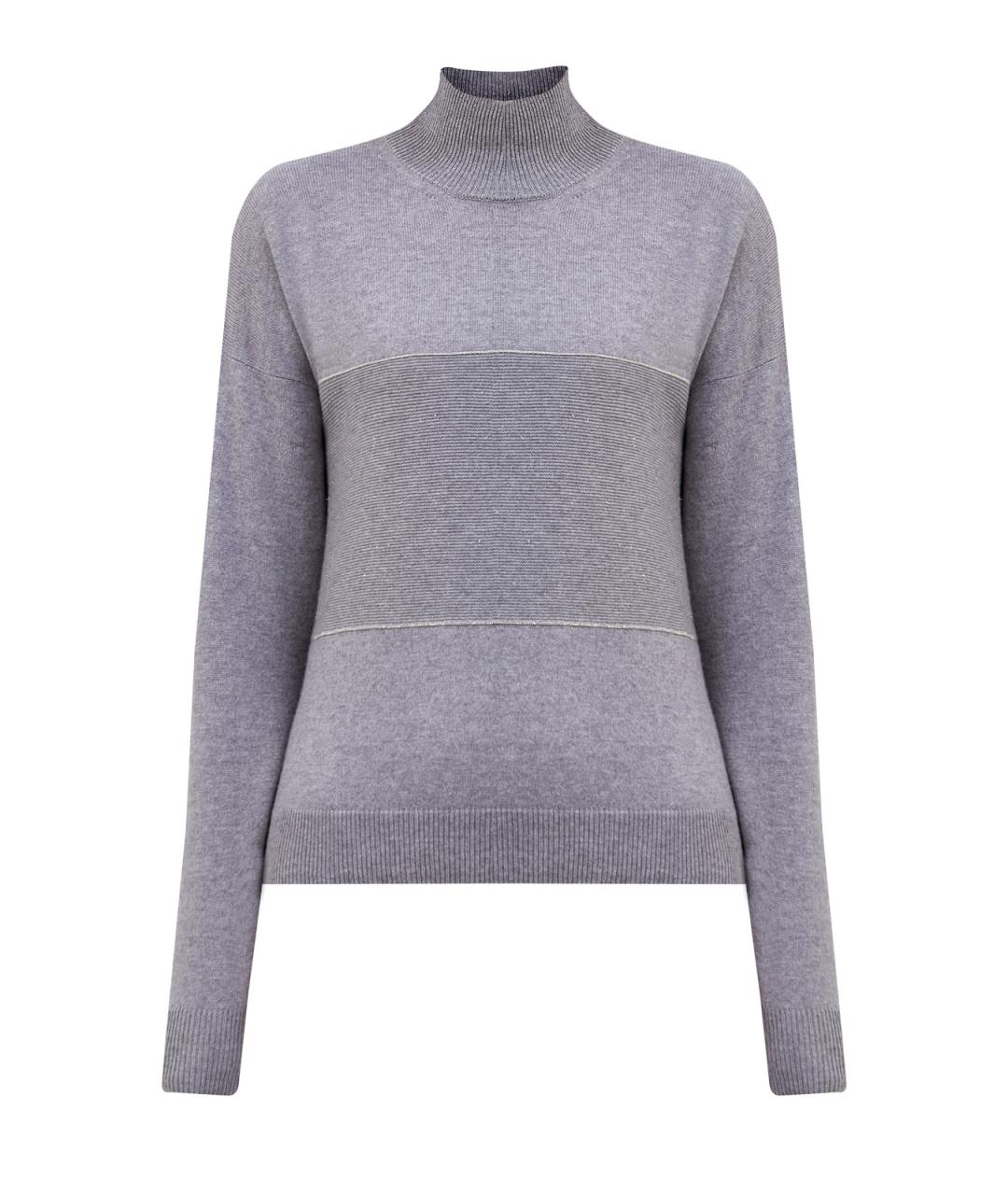 PESERICO Серый шерстяной джемпер / свитер, фото 1