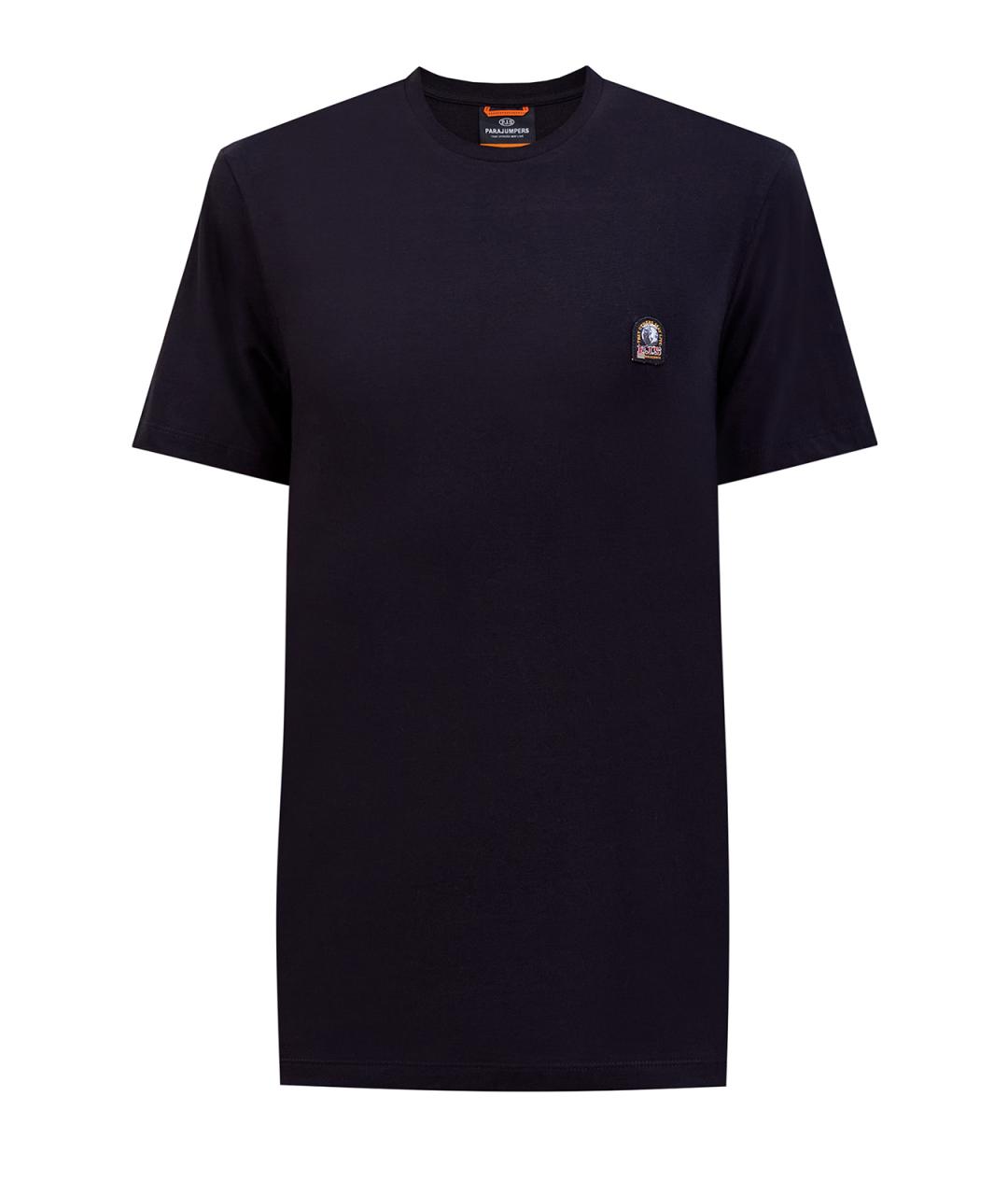 PARAJUMPERS Черная хлопковая футболка, фото 1