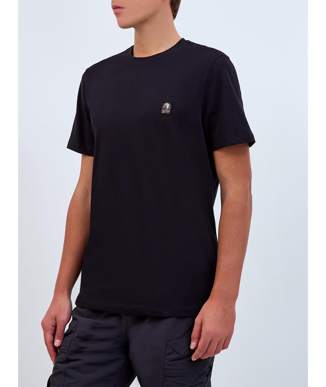 PARAJUMPERS Черная хлопковая футболка, фото 3