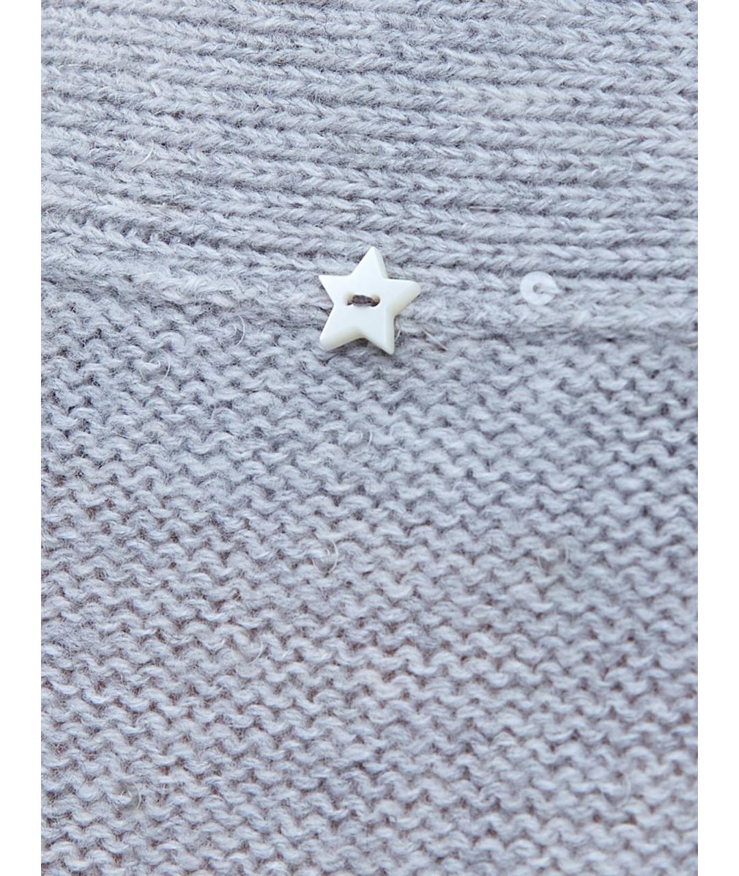 LORENA ANTONIAZZI Серый шерстяной кардиган, фото 5