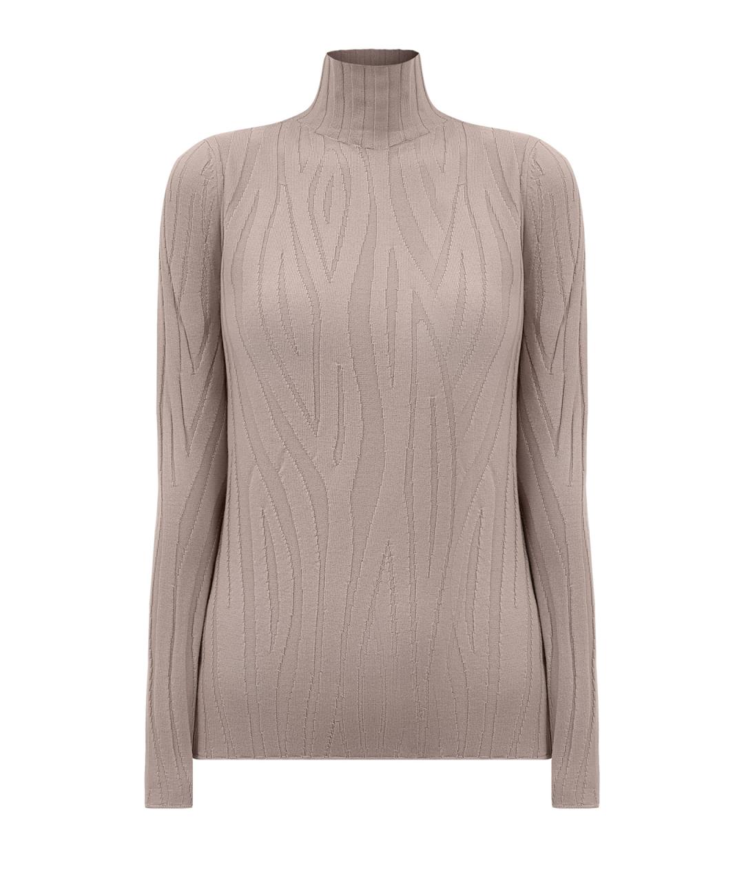LORENA ANTONIAZZI Бежевая шерстяная водолазка, фото 1