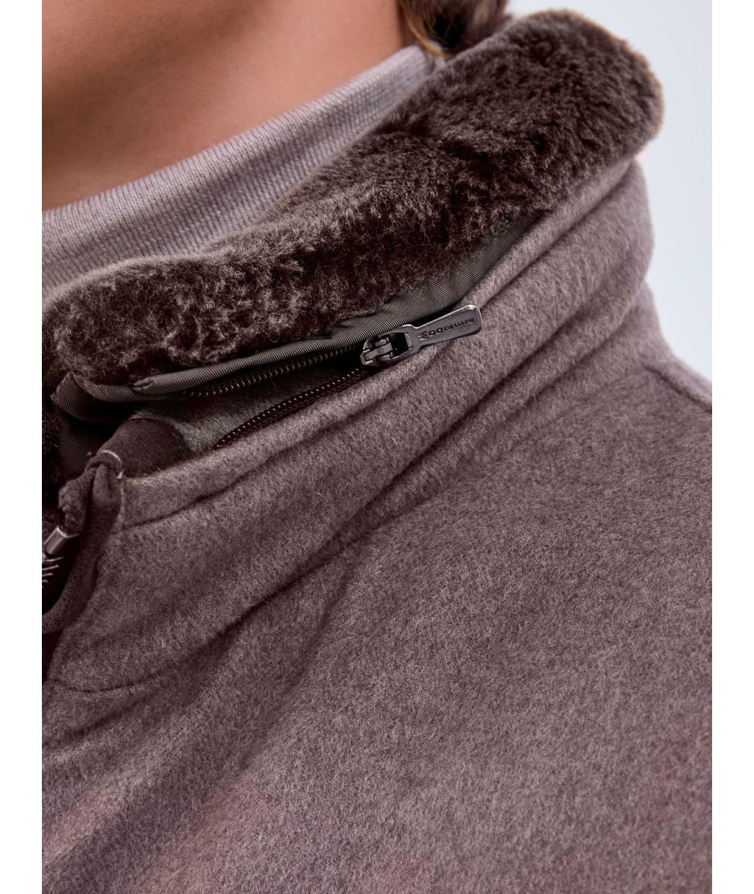 MOORER Коричневый шерстяной пуховик, фото 5