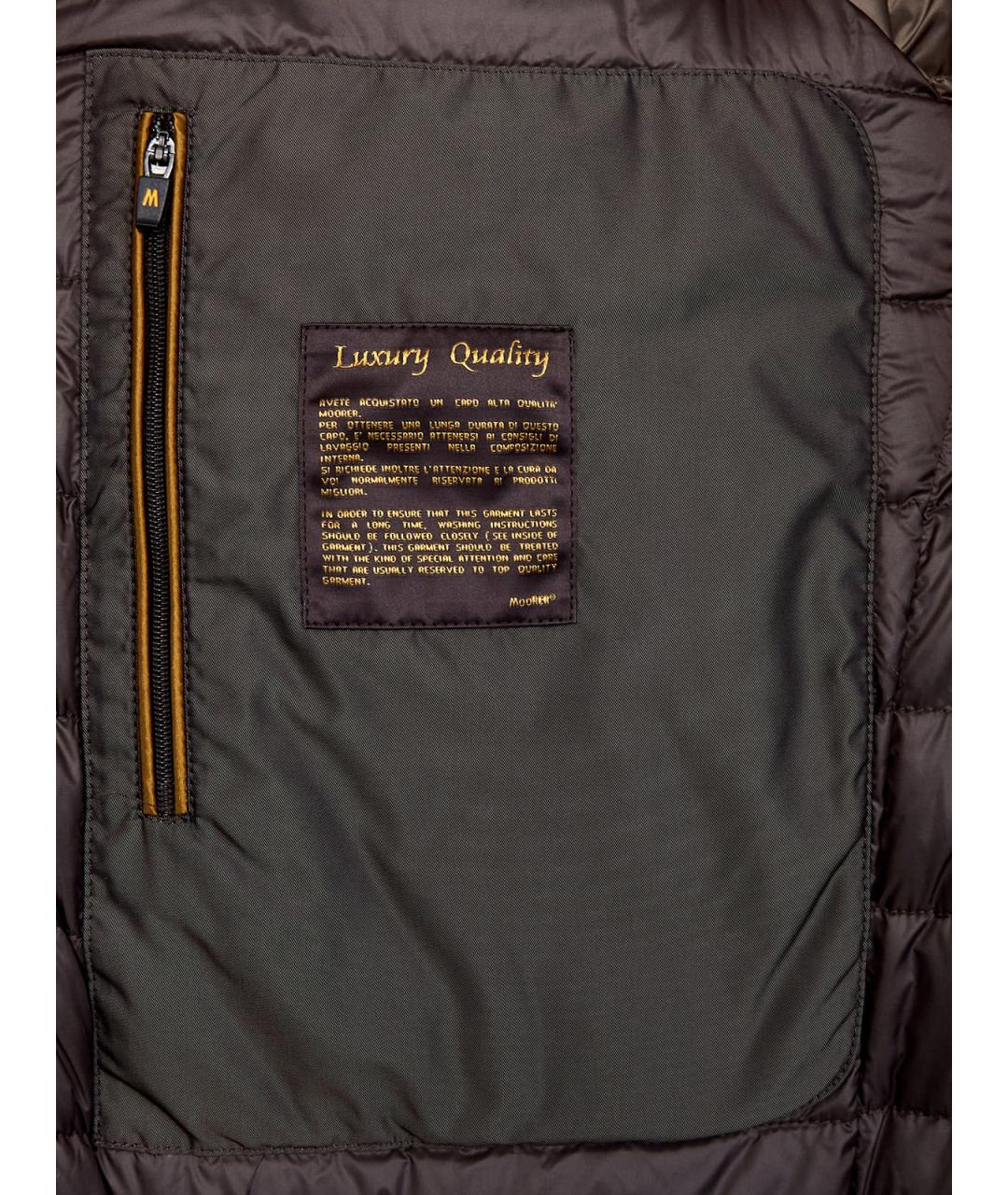 MOORER Коричневый шерстяной пуховик, фото 6