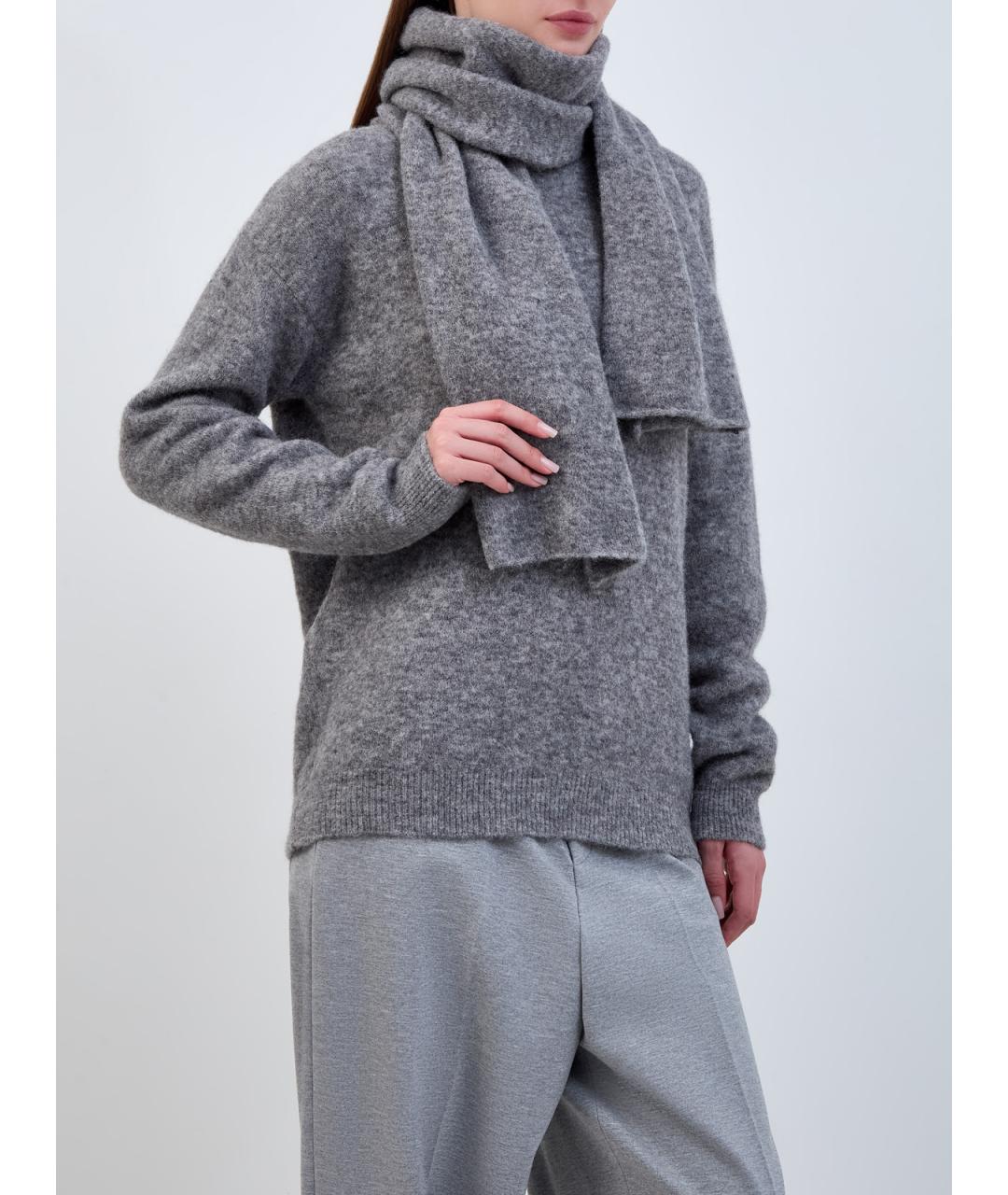 GIUSEPPE DI MORABITO Серый шерстяной джемпер / свитер, фото 3