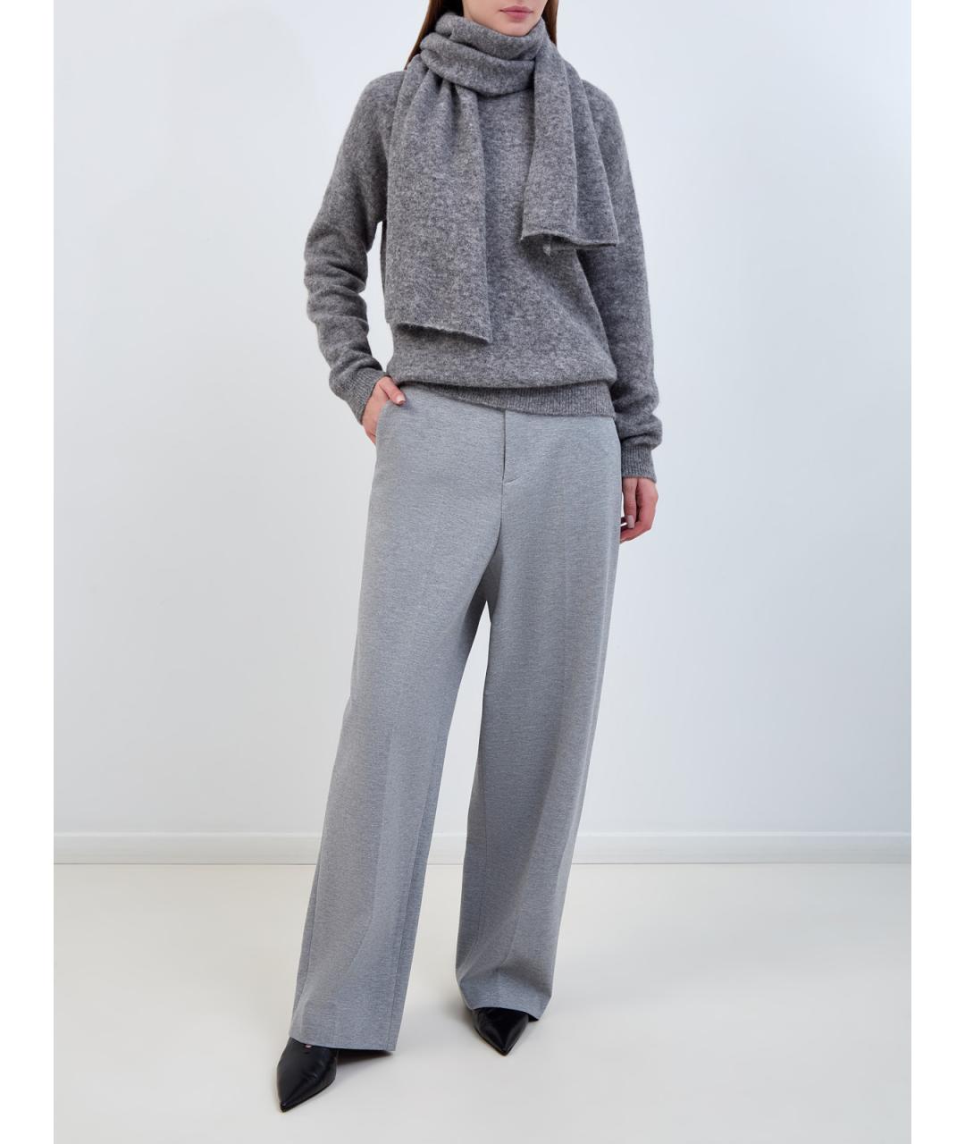 GIUSEPPE DI MORABITO Серый шерстяной джемпер / свитер, фото 2