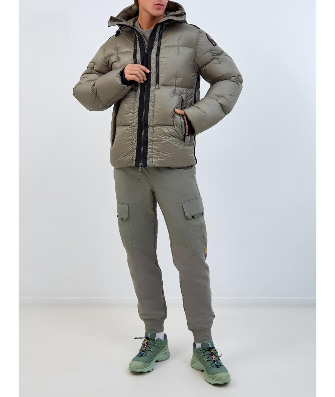 PARAJUMPERS Зеленый полиамидовый пуховик, фото 2