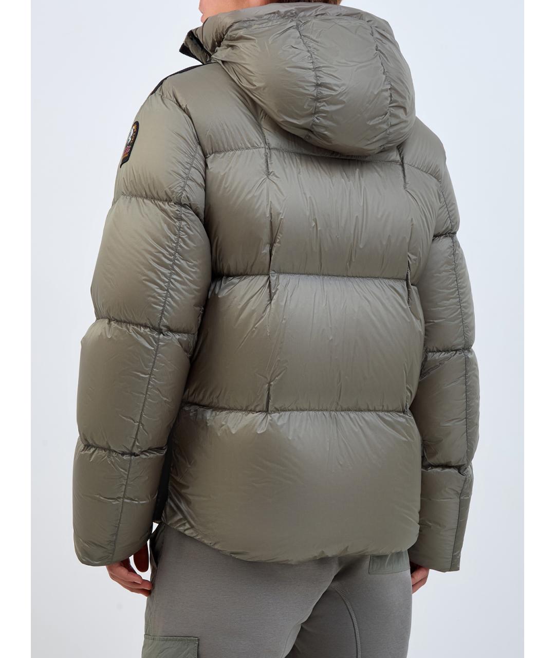 PARAJUMPERS Зеленый полиамидовый пуховик, фото 4