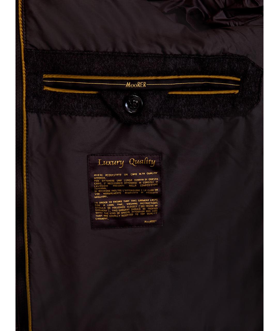 MOORER Коричневый шерстяной пуховик, фото 6