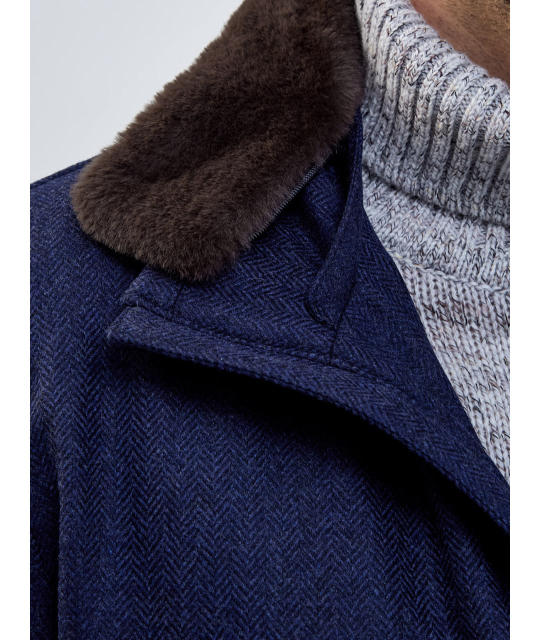 HERNO Синяя шерстяная куртка, фото 5