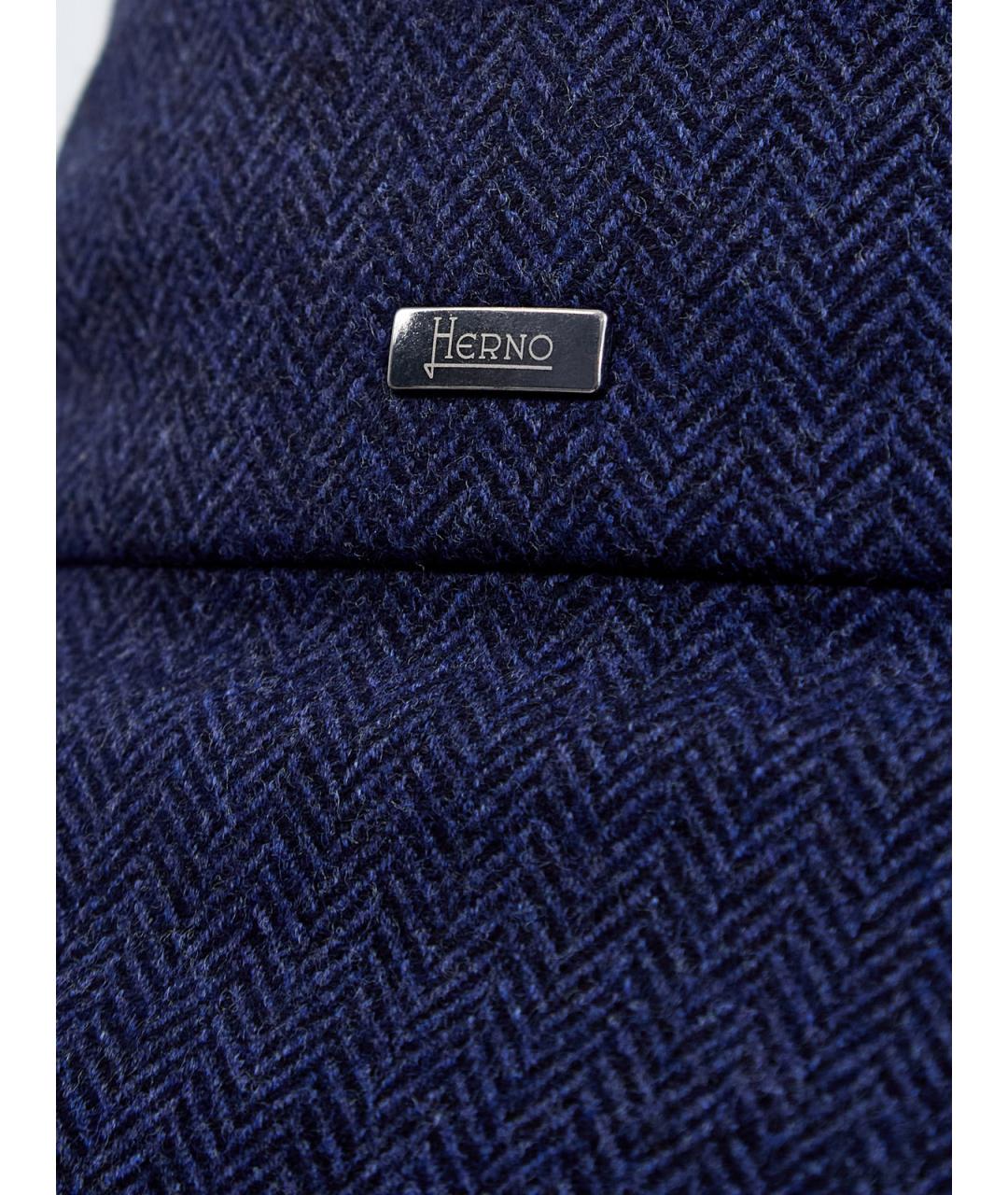 HERNO Синяя шерстяная куртка, фото 7