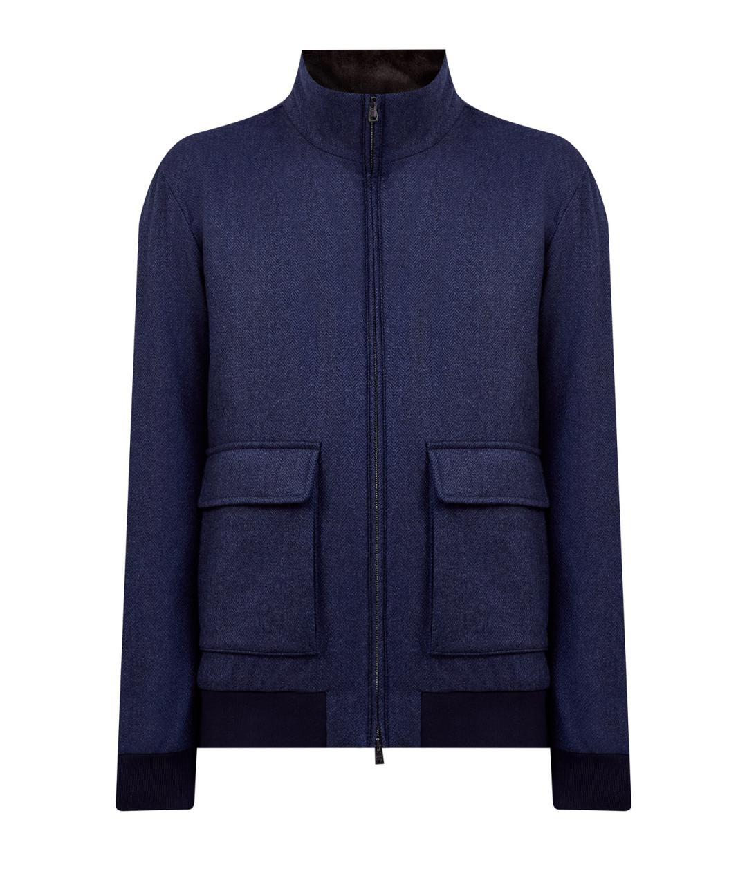 HERNO Синяя шерстяная куртка, фото 1