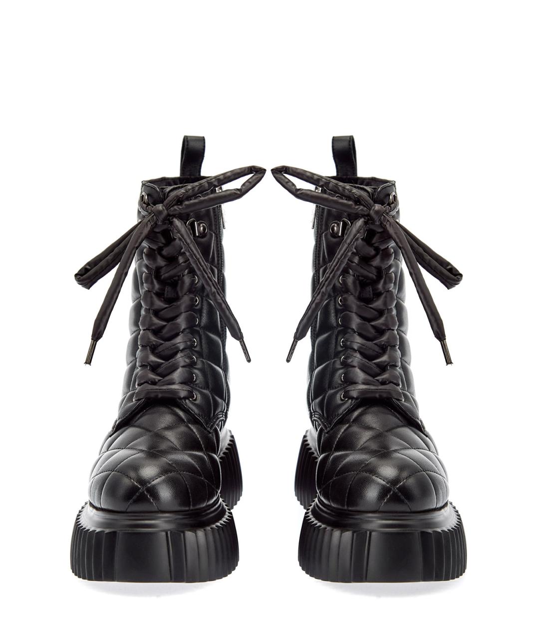 AGL Черные кожаные ботинки, фото 6