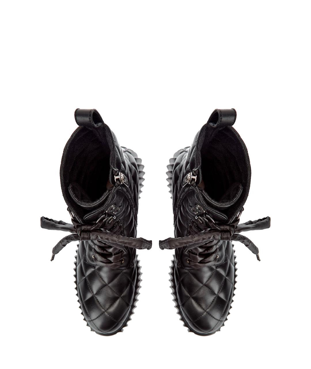 AGL Черные кожаные ботинки, фото 5