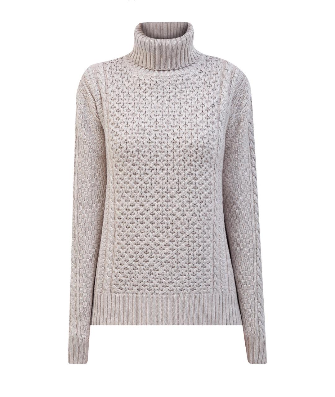 FABIANA FILIPPI Бежевый шерстяной джемпер / свитер, фото 1