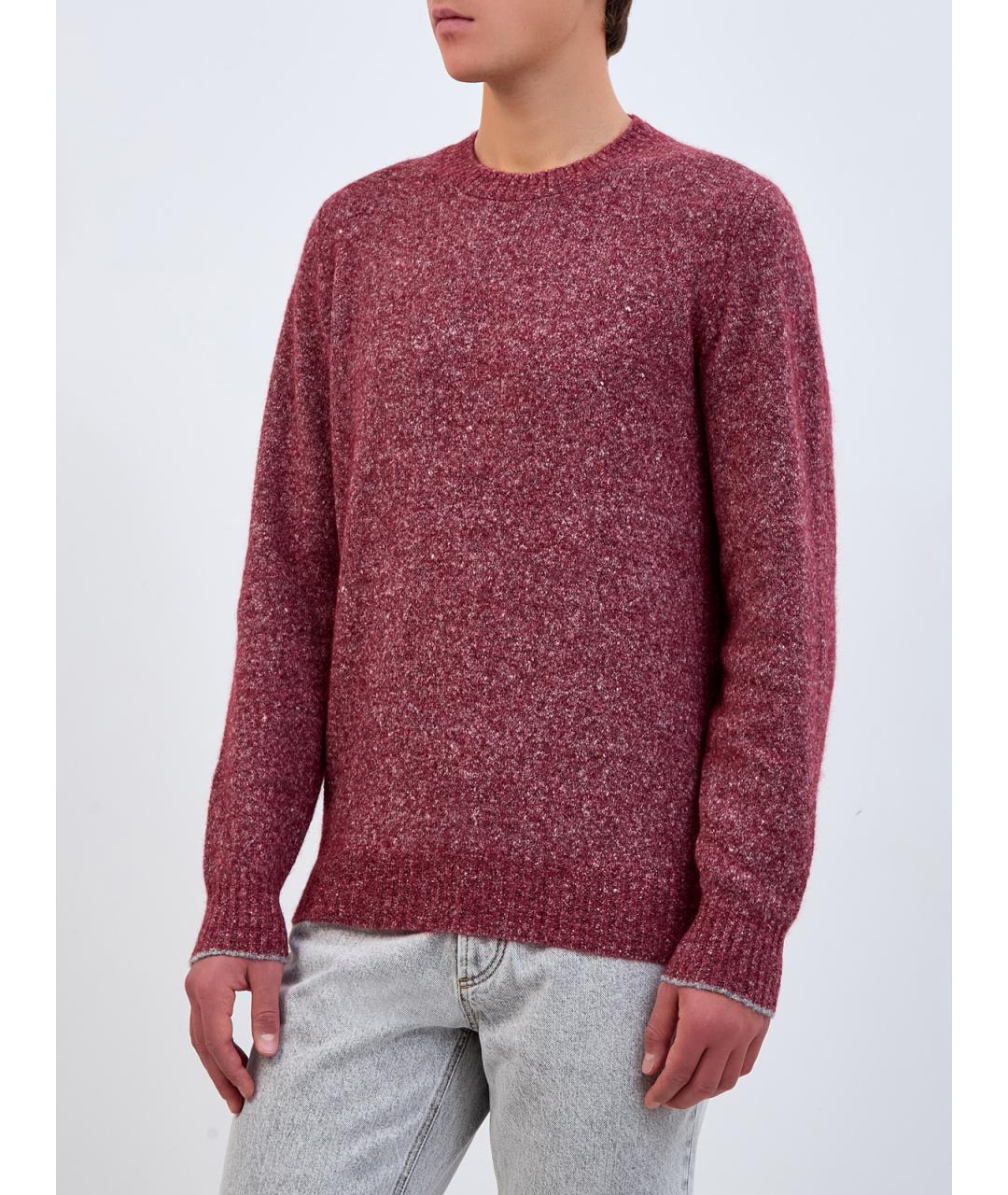 BRUNELLO CUCINELLI Красный шерстяной джемпер / свитер, фото 3