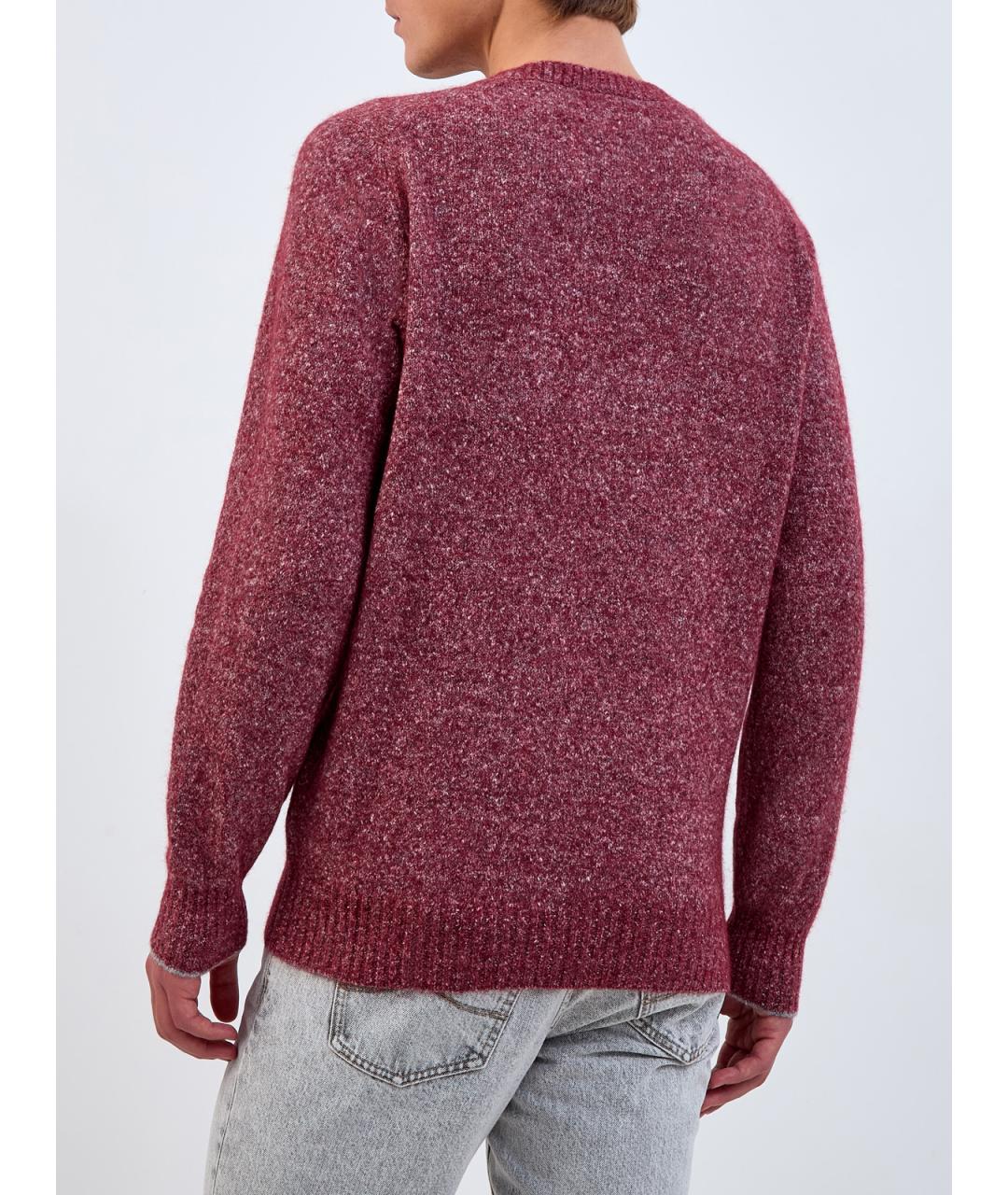 BRUNELLO CUCINELLI Красный шерстяной джемпер / свитер, фото 4