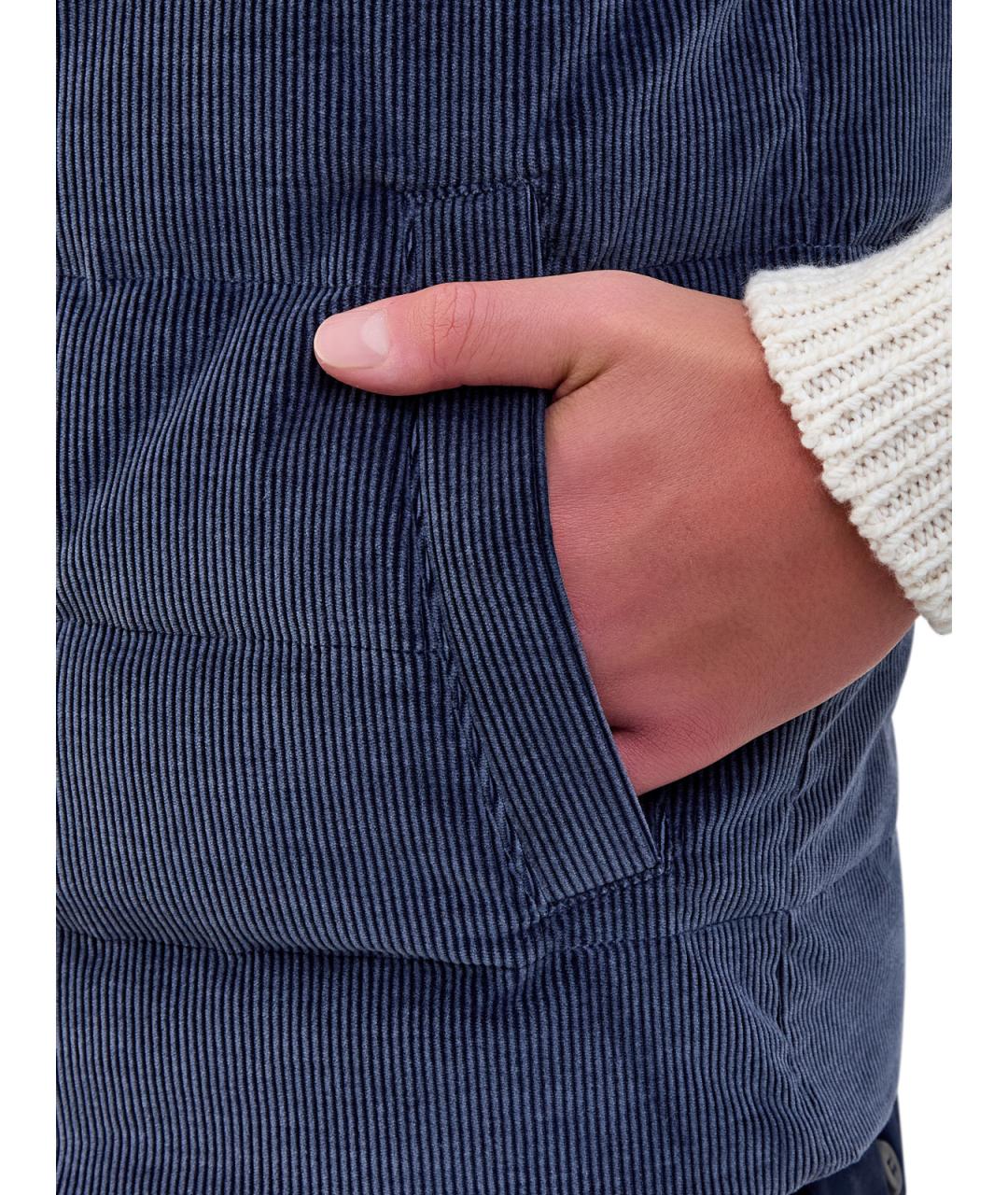 ELEVENTY Синий хлопковый жилет, фото 7