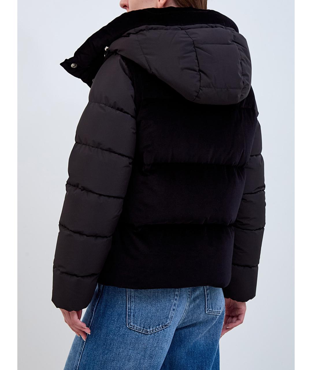 MOORER Черный хлопковый пуховик, фото 5