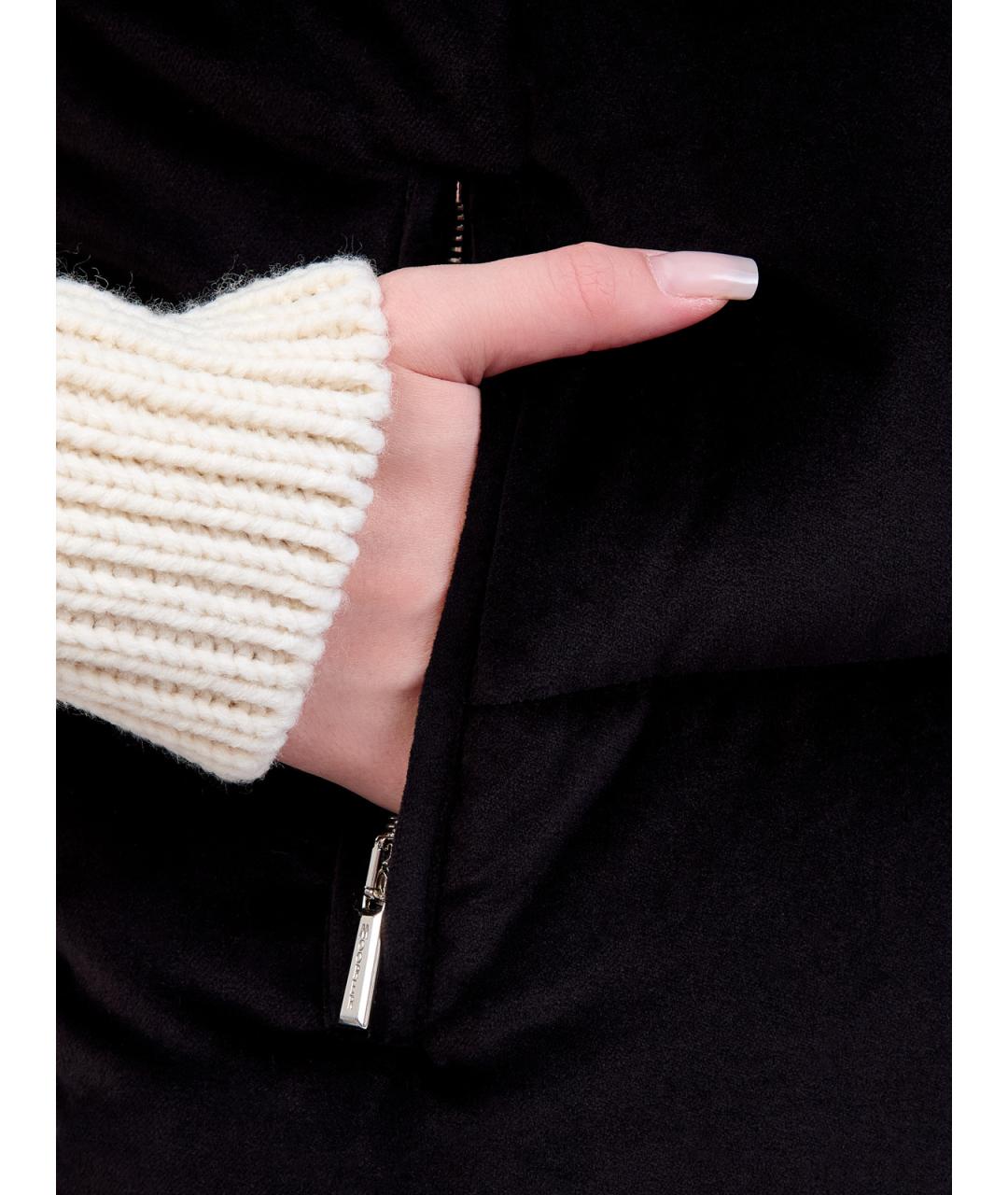 MOORER Черный хлопковый пуховик, фото 7