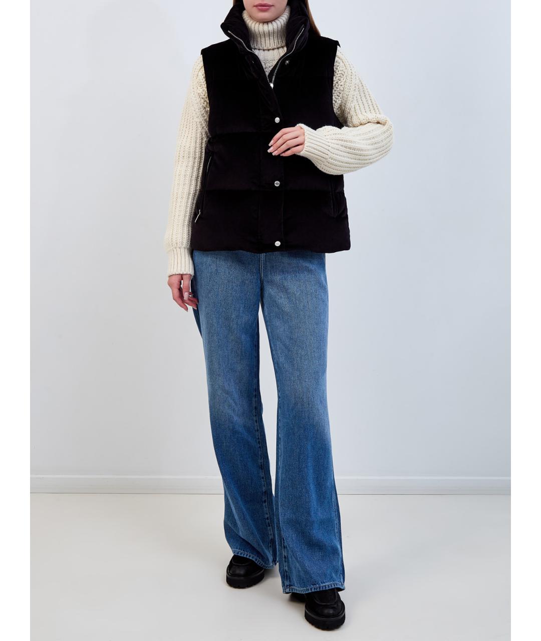 MOORER Черный хлопковый пуховик, фото 3