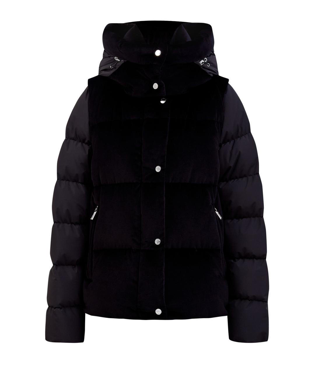MOORER Черный хлопковый пуховик, фото 1